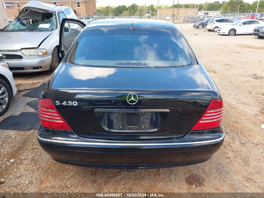 2002 Mercedes-Benz S 430 VIN: WDBNG70J32A281757 Lot: 40495007