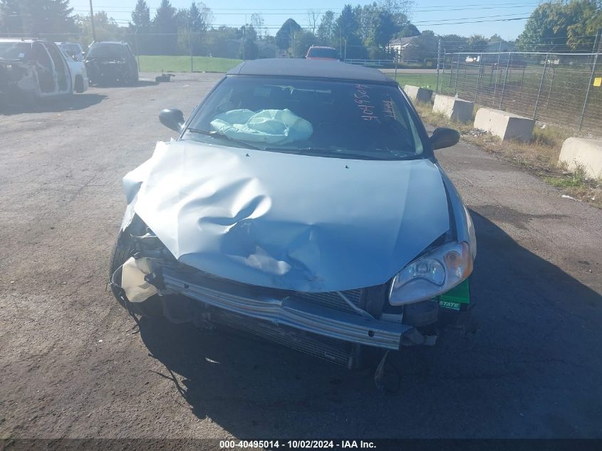 2002 Chrysler Sebring Limited VIN: 1C3EL65R22N133036 Lot: 40495014