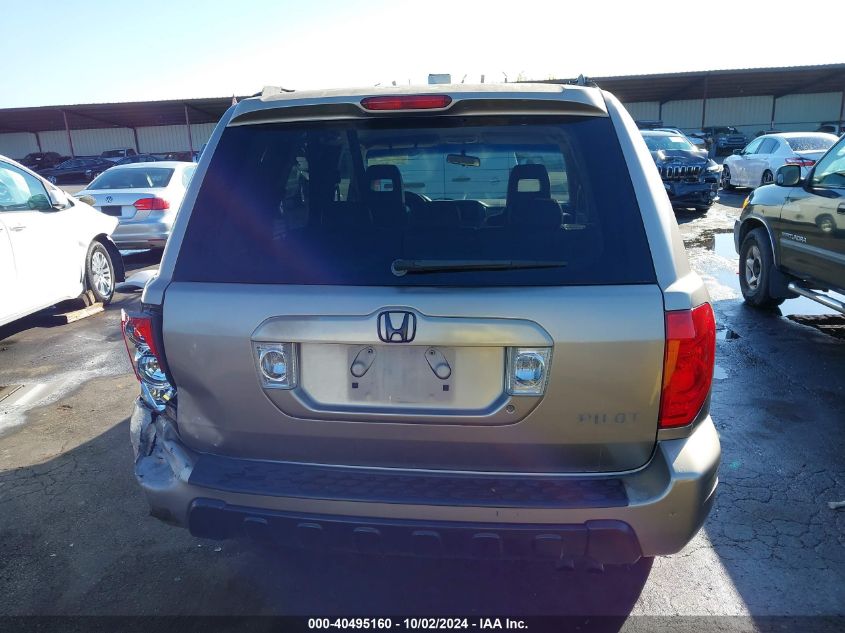 2003 Honda Pilot Ex-L VIN: 2HKYF18583H538802 Lot: 40495160