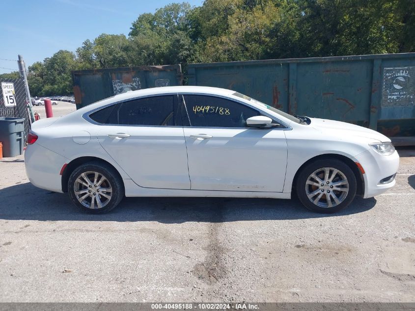 2015 Chrysler 200 Limited VIN: 1C3CCCAB0FN744610 Lot: 40495188