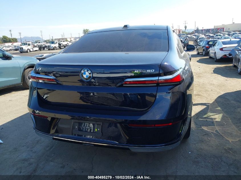 2024 BMW I7 Edrive50 VIN: WBY43EJ03RCR00034 Lot: 40495279