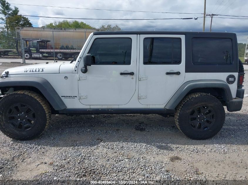 2016 Jeep Wrangler Unlimited Willys Wheeler VIN: 1C4BJWDG3GL217521 Lot: 40495404