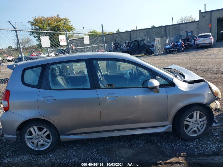 2007 Honda Fit Sport VIN: JHMGD386X7S067554 Lot: 40495436