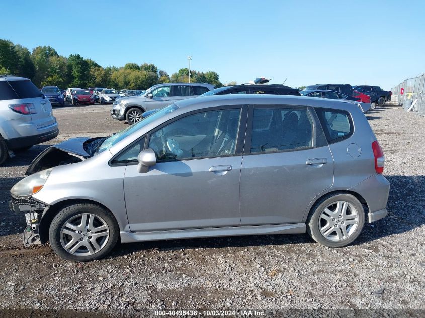 2007 Honda Fit Sport VIN: JHMGD386X7S067554 Lot: 40495436