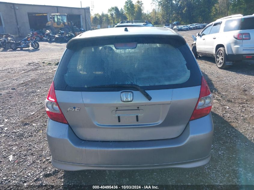 2007 Honda Fit Sport VIN: JHMGD386X7S067554 Lot: 40495436