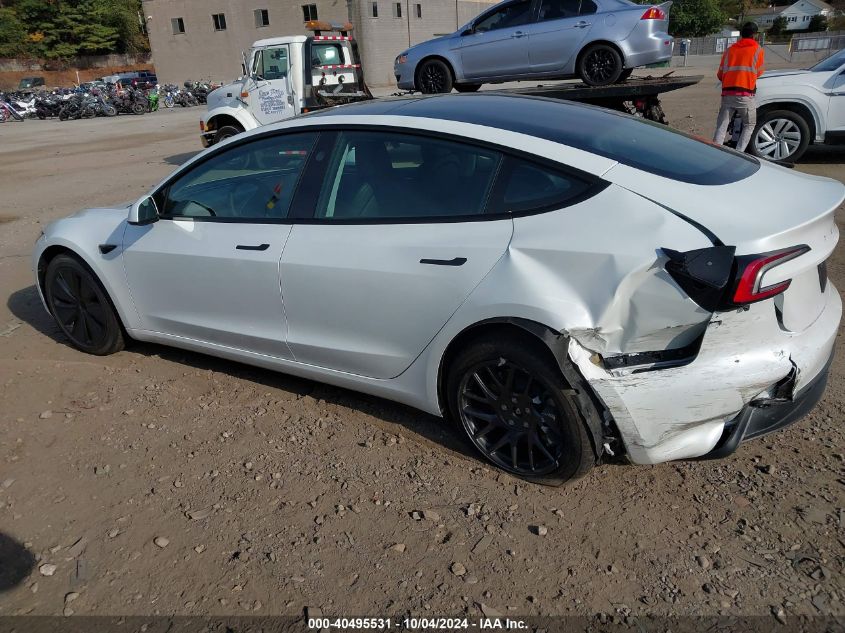 2024 Tesla Model 3 Rear-Wheel Drive VIN: 5YJ3E1EA6RF846718 Lot: 40495531