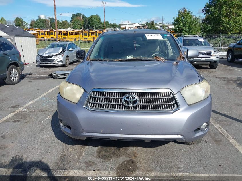 2008 Toyota Highlander Hybrid Limited VIN: JTEEW44A182010370 Lot: 40495539