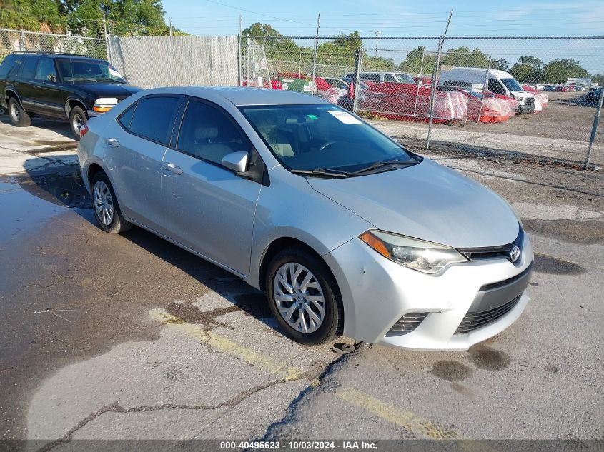 VIN 5YFBURHE2FP335762 2015 Toyota Corolla, LE no.1