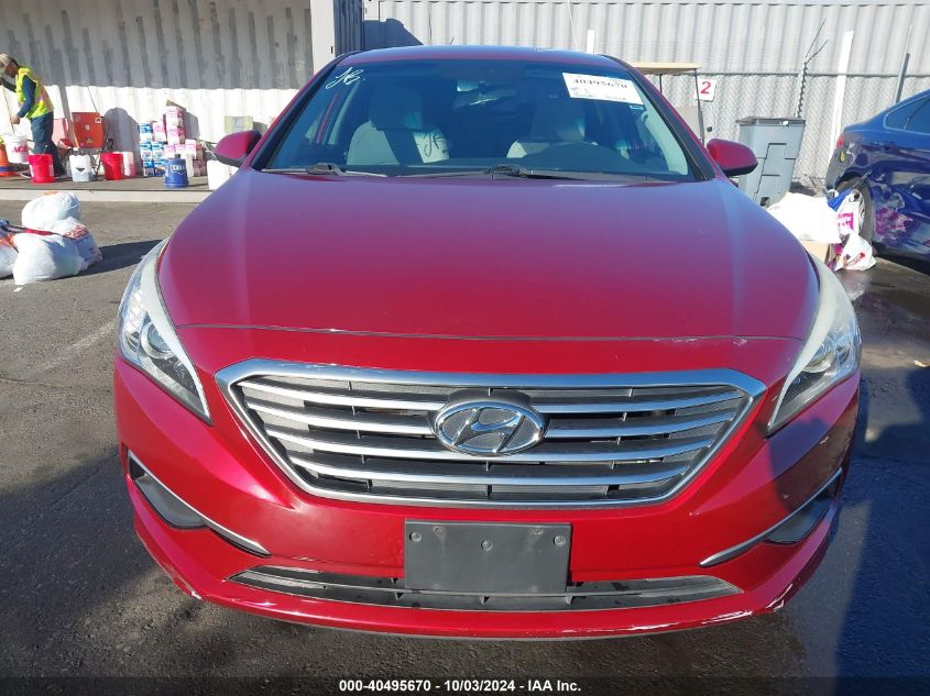 2016 Hyundai Sonata Se VIN: 5NPE24AF6GH344942 Lot: 40495670