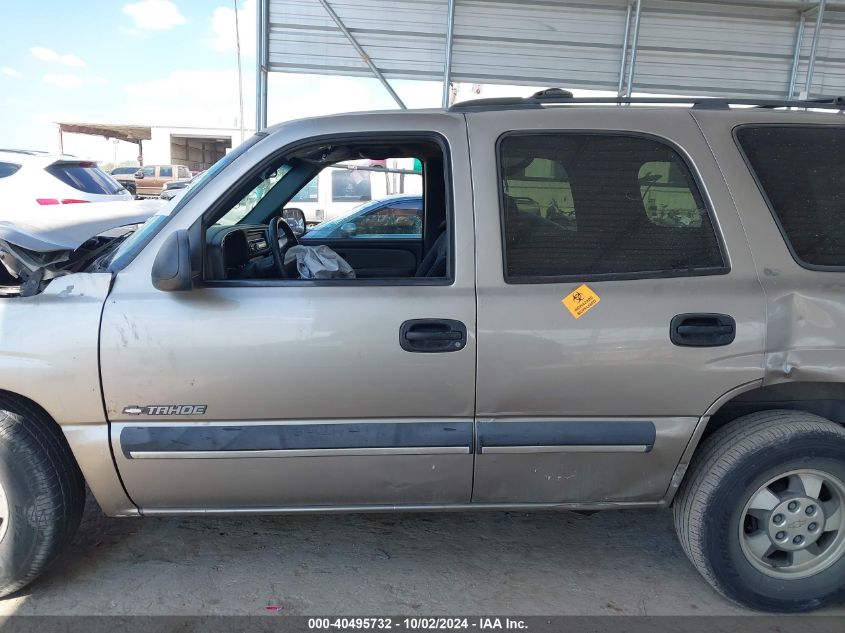 2002 Chevrolet Tahoe Ls VIN: 1GNEC13V92R314035 Lot: 40495732