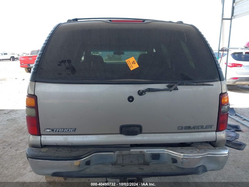 2002 Chevrolet Tahoe Ls VIN: 1GNEC13V92R314035 Lot: 40495732