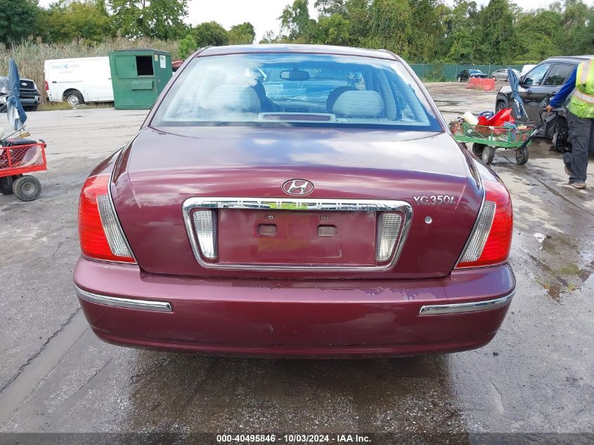 2005 Hyundai Xg350 VIN: KHMFU45E55A381870 Lot: 40495846