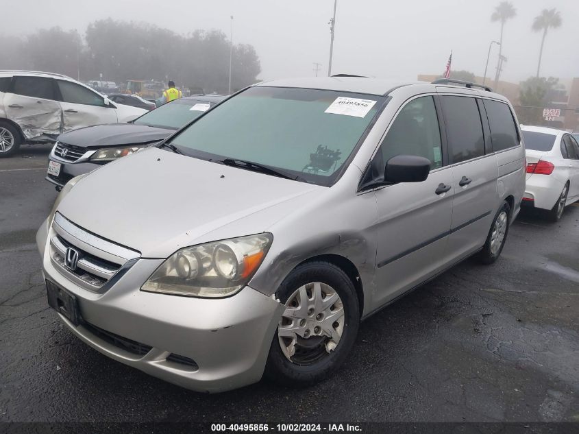 2006 Honda Odyssey Lx VIN: 5FNRL38236B097694 Lot: 40495856