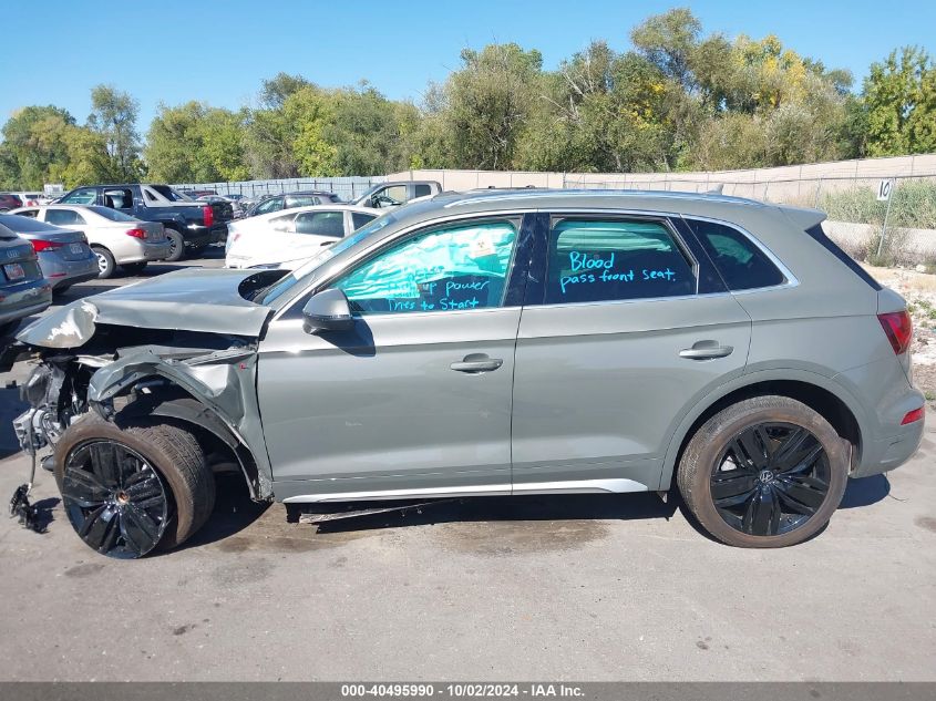 2023 Audi Q5 Premium 45 Tfsi S Line Quattro VIN: WA1GAAFY6P2014900 Lot: 40495990