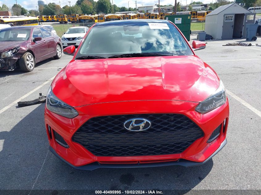 2019 Hyundai Veloster Turbo VIN: KMHTH6AB8KU007262 Lot: 40495995