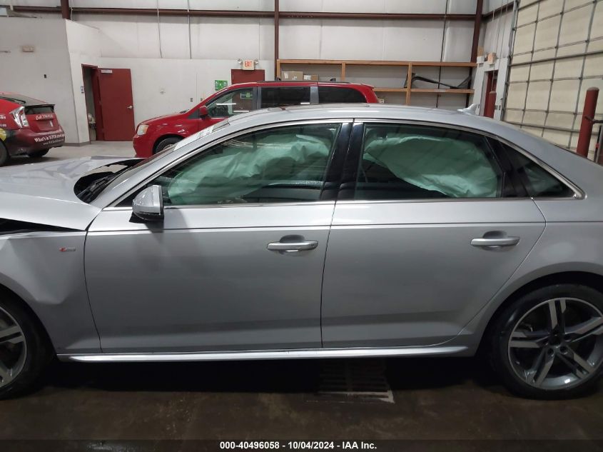 2018 Audi A4 2.0T Premium/2.0T Tech Premium VIN: WAUENAF44JA040923 Lot: 40496058