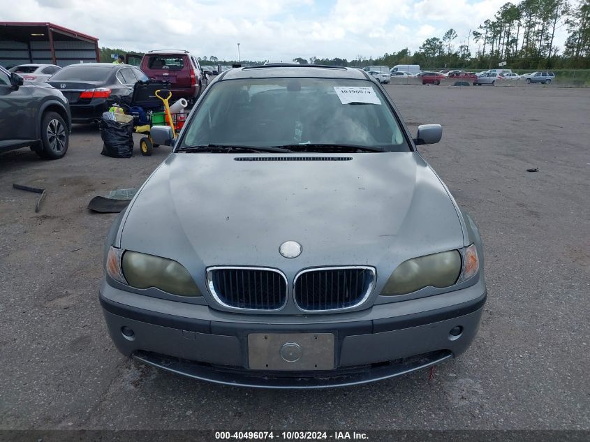 2004 BMW 325I VIN: WBAAZ33474KP82444 Lot: 40496074