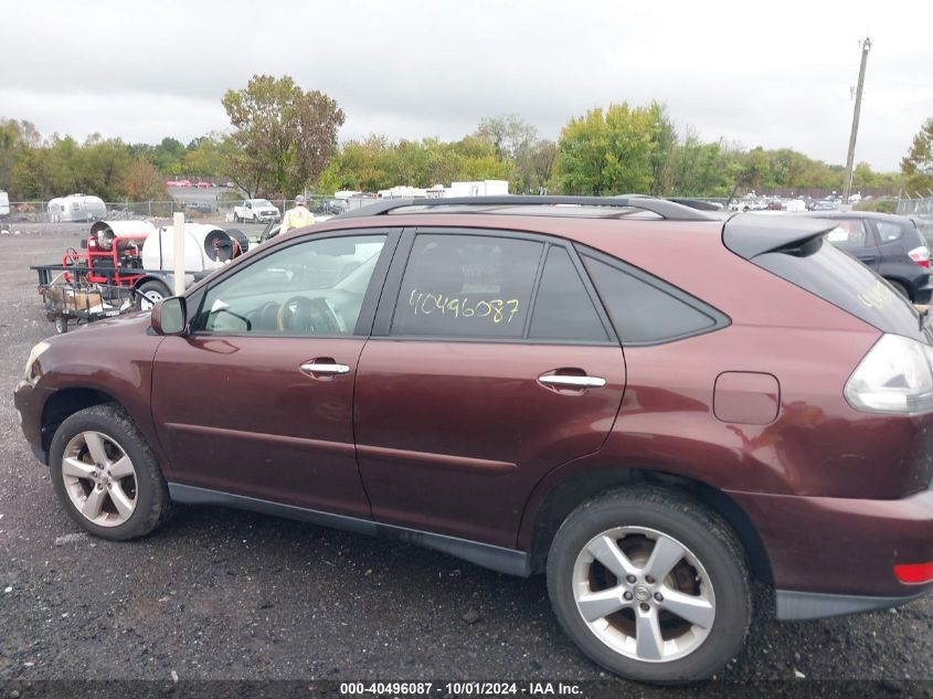 2008 Lexus Rx 350 VIN: JTJHK31U782041612 Lot: 40496087