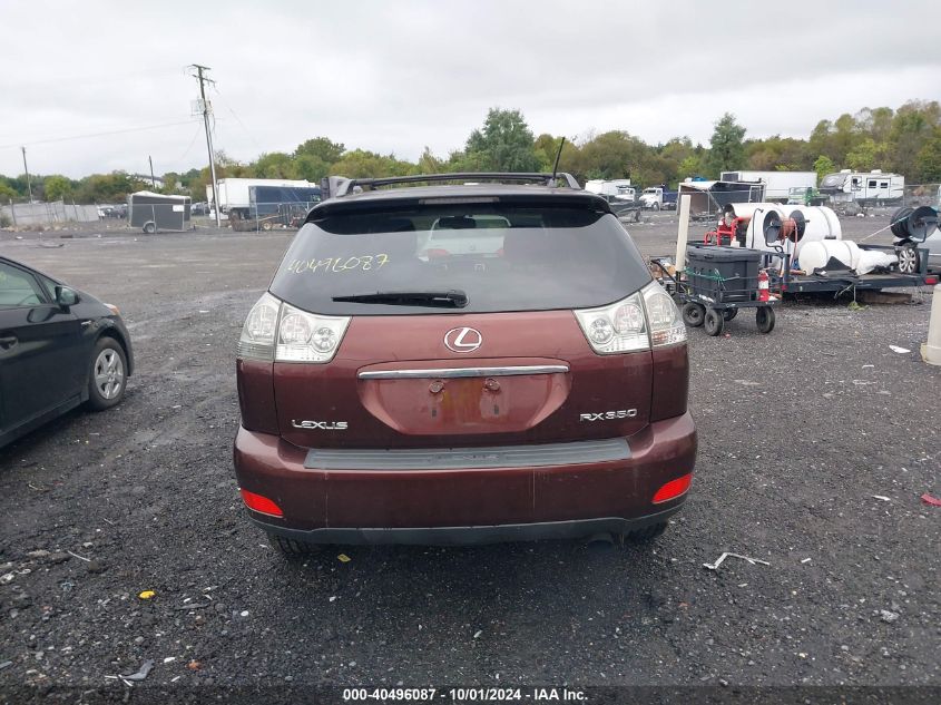 2008 Lexus Rx 350 VIN: JTJHK31U782041612 Lot: 40496087