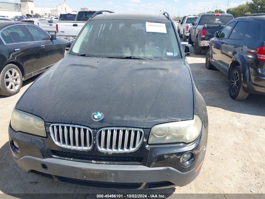 2007 BMW X3 3.0Si VIN: WBXPC93407WF18373 Lot: 40496101