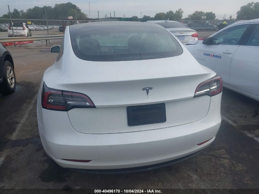 2021 Tesla Model 3 Standard Range Plus Rear-Wheel Drive VIN: 5YJ3E1EA2MF086733 Lot: 40496170