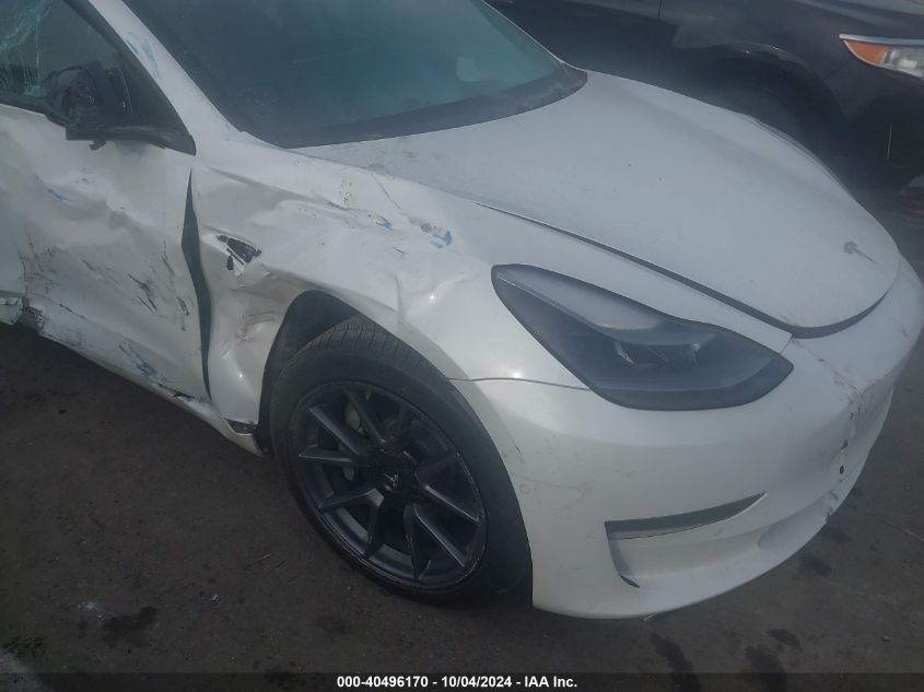 2021 Tesla Model 3 Standard Range Plus Rear-Wheel Drive VIN: 5YJ3E1EA2MF086733 Lot: 40496170