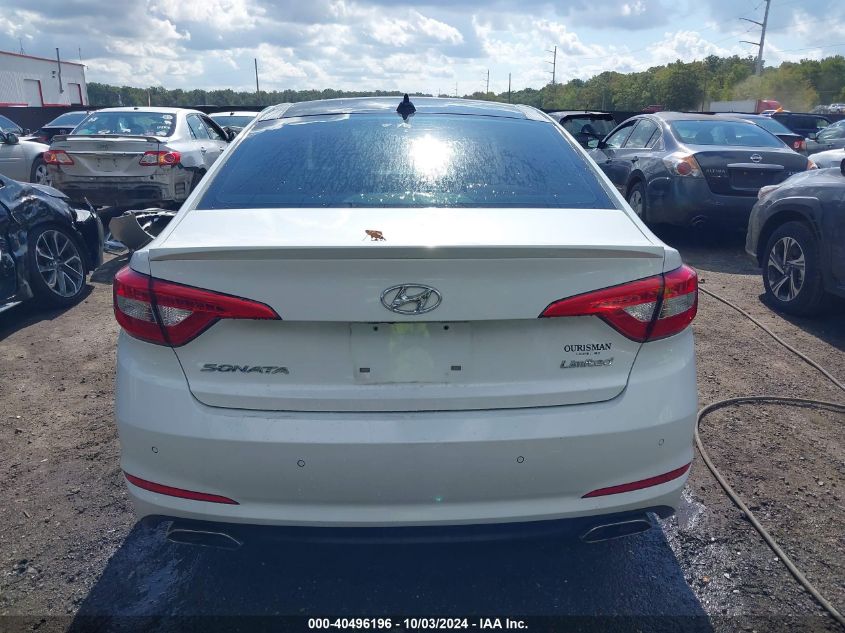 2015 Hyundai Sonata Limited VIN: 5NPE34AF8FH011458 Lot: 40496196