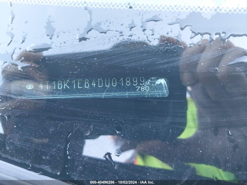 4T1BK1EB4DU018997 2013 Toyota Avalon Xle Premium