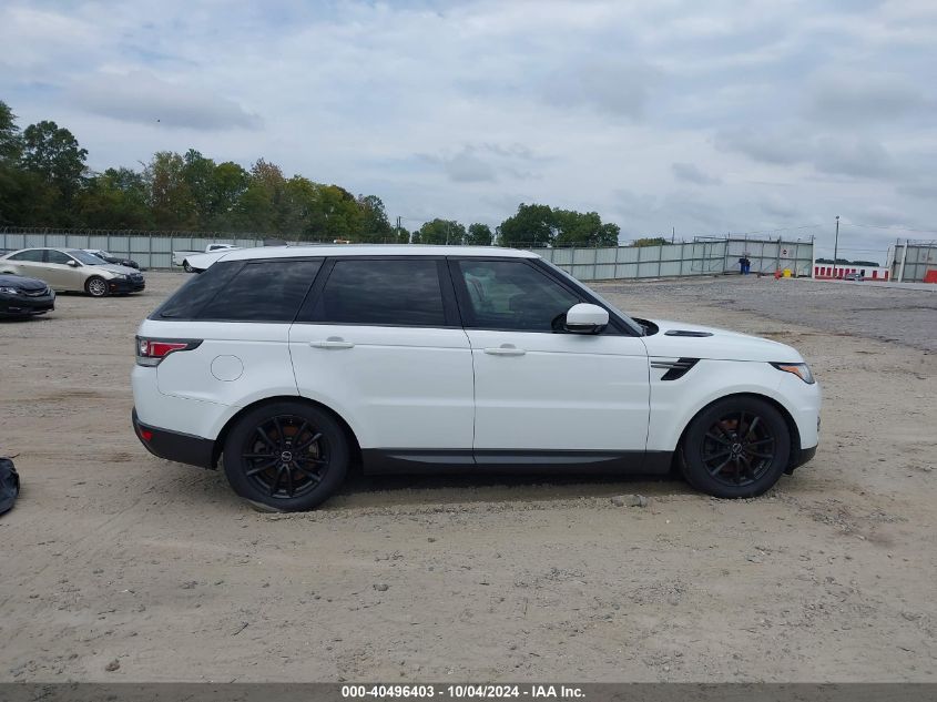 2017 Land Rover Range Rover Sport 3.0L V6 Turbocharged Diesel Se Td6 VIN: SALWG2FK2HA676801 Lot: 40496403