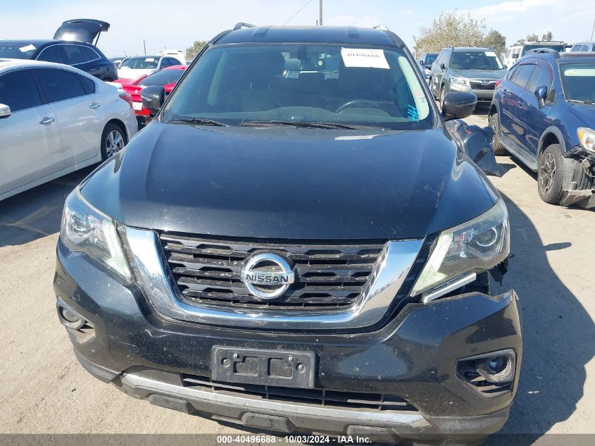 2017 Nissan Pathfinder Sv VIN: 5N1DR2MN9HC646166 Lot: 40496688