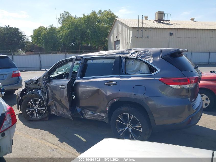 5TDZZRFH6KS309602 2019 Toyota Highlander Le