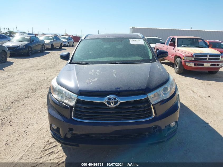 5TDKKRFH3ES010384 2014 Toyota Highlander Xle V6