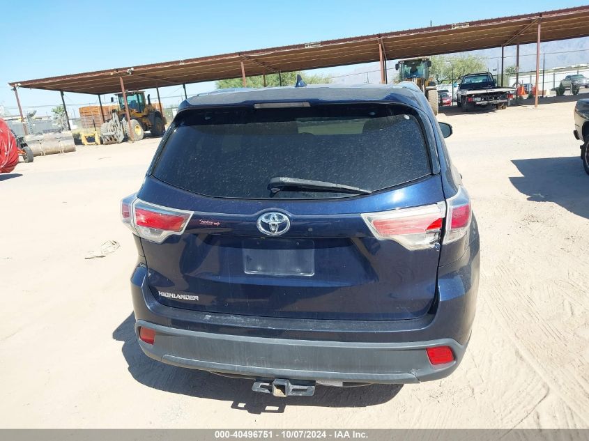 5TDKKRFH3ES010384 2014 Toyota Highlander Xle V6