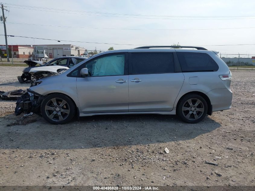 2017 Toyota Sienna Se 8 Passenger VIN: 5TDXZ3DC2HS843653 Lot: 40496828