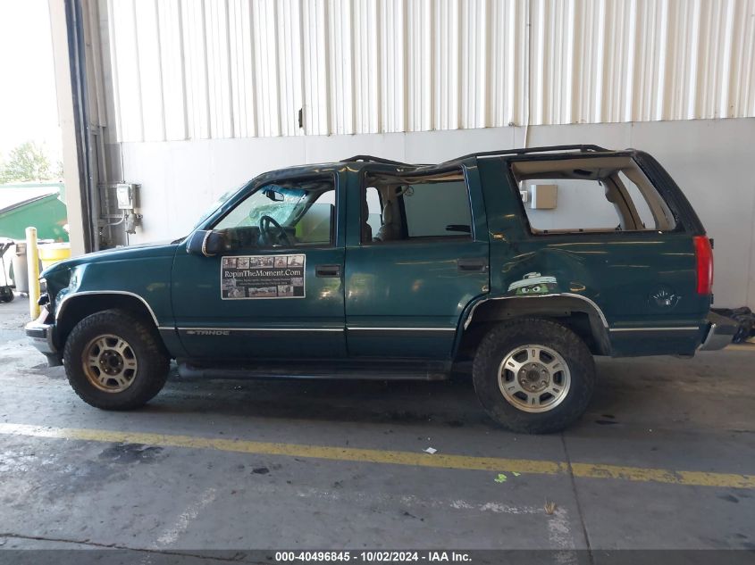 1998 Chevrolet Tahoe Ls VIN: 1GNEK13R4WJ365050 Lot: 40496845