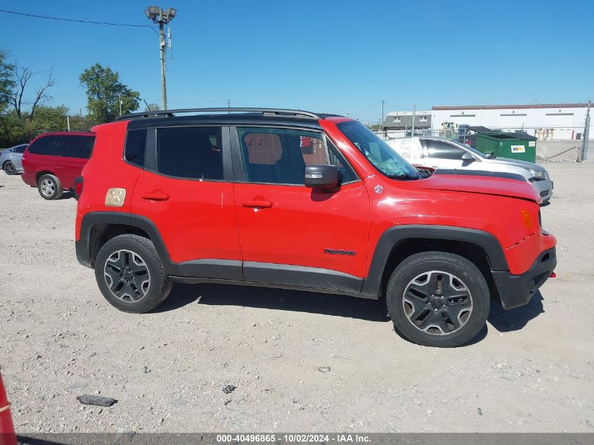 2016 Jeep Renegade Trailhawk VIN: ZACCJBCT4GPD58170 Lot: 40496865