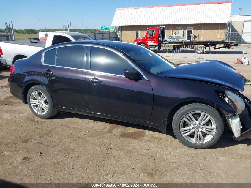 2013 Infiniti G37X VIN: JN1CV6AR6DM354217 Lot: 40496956