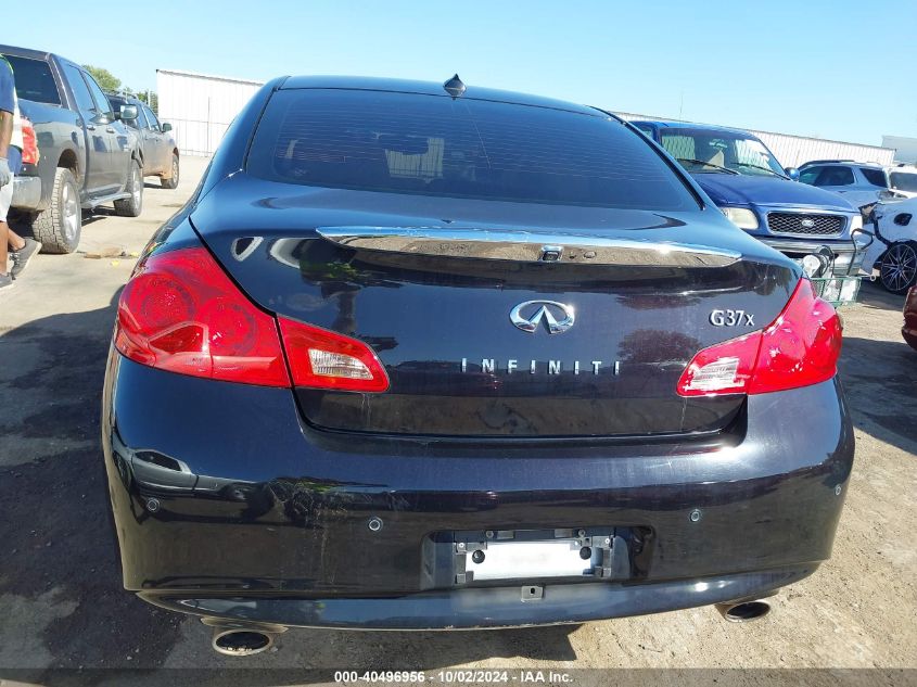 2013 Infiniti G37X VIN: JN1CV6AR6DM354217 Lot: 40496956