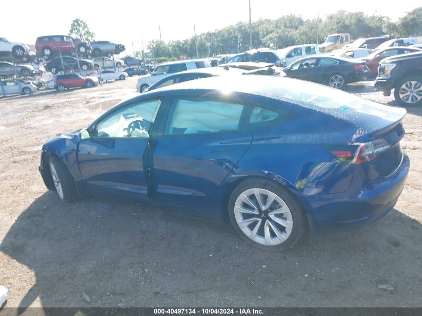 2021 Tesla Model 3 Long Range Dual Motor All-Wheel Drive VIN: 5YJ3E1EB1MF975435 Lot: 40497134