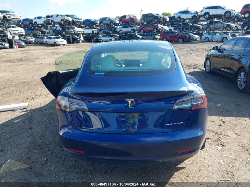 2021 Tesla Model 3 Long Range Dual Motor All-Wheel Drive VIN: 5YJ3E1EB1MF975435 Lot: 40497134