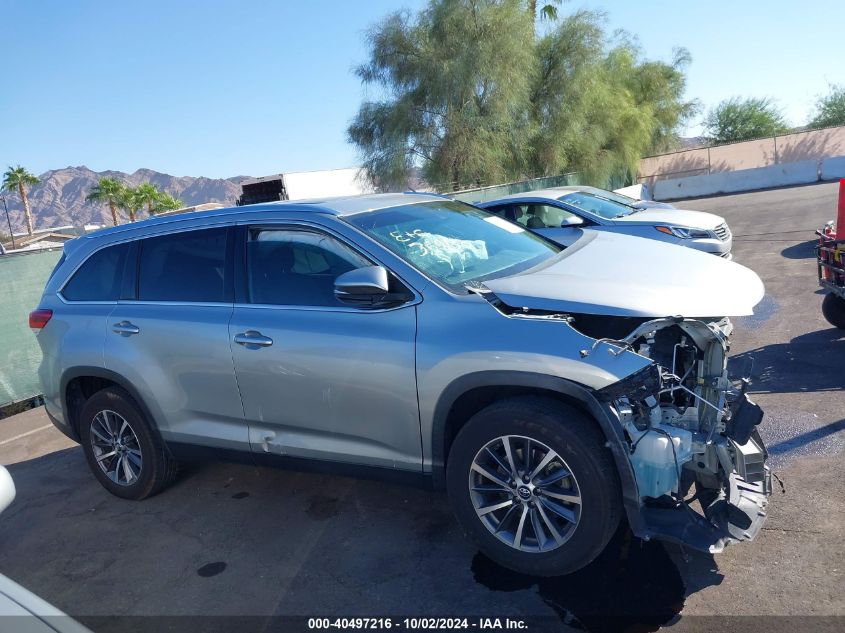 2019 Toyota Highlander Xle VIN: 5TDKZRFHXKS313198 Lot: 40497216