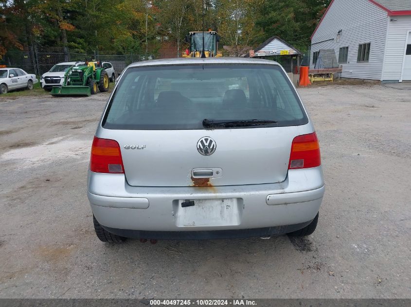 2002 Volkswagen Golf Gls 2.0L VIN: 9BWGK61J924050965 Lot: 40497245