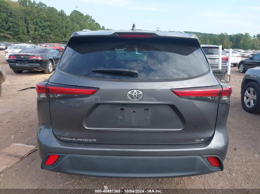 2022 Toyota Highlander Xle VIN: 5TDGZRAH9NS128609 Lot: 40497365