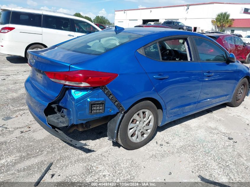 2017 Hyundai Elantra Se VIN: KMHD74LFXHU095655 Lot: 40497423