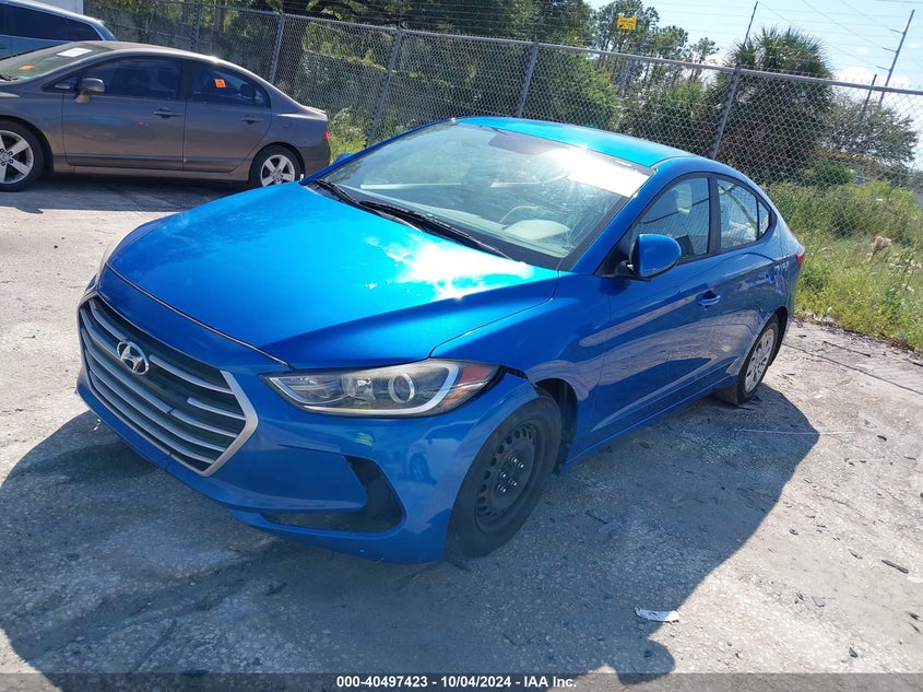 2017 HYUNDAI ELANTRA SE VIN: KMHD74LFXHU095655