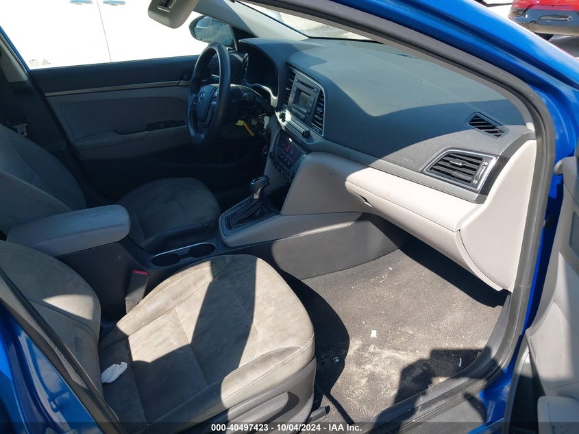2017 HYUNDAI ELANTRA SE VIN: KMHD74LFXHU095655