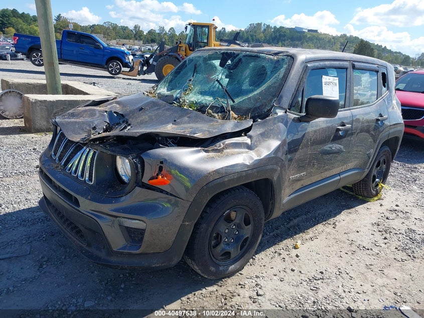 VIN ZACNJBAB0LPL22096 2020 JEEP RENEGADE SPORT 4X4