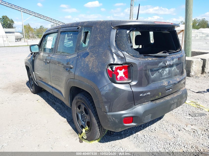 VIN ZACNJBAB0LPL22096 2020 JEEP RENEGADE SPORT 4X4