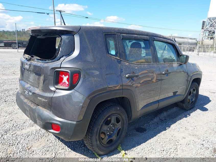 VIN ZACNJBAB0LPL22096 2020 JEEP RENEGADE SPORT 4X4