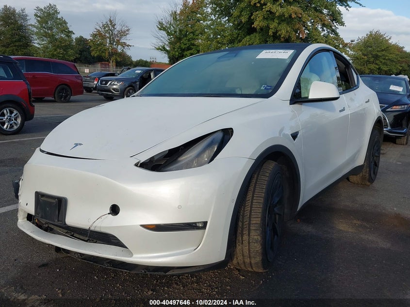 VIN 7SAYGDEE0NF362299 2022 TESLA MODEL Y LONG RANGE DUAL MOTOR ALL-WHEEL DRIVE